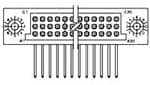 TE CONNECTIVITY 矩形连接器 - 针座 - 插座/母插口 447255-8