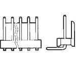 TE CONNECTIVITY 矩形连接器 - 针座 - 公插针 2-640455-1