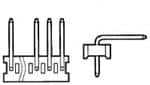 TE CONNECTIVITY 矩形连接器 - 针座 - 公插针 4-641204-5