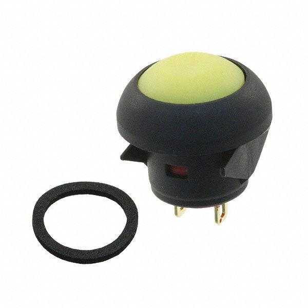 E-SWITCH 按钮开关 RP8100B1M1CEBLKYELNIL