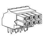 MOLEX 矩形连接器 - 针座 - 插座/母插口 44764-0602