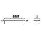 AMPHENOL D-Sub 连接器 DBMF17W2PN