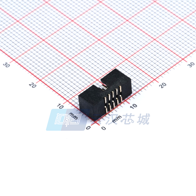 XKB CONNECTIVITY/中国星坤 矩形连接器 - 针座 - 公插针 X1270WVS-2x05A-6TV01