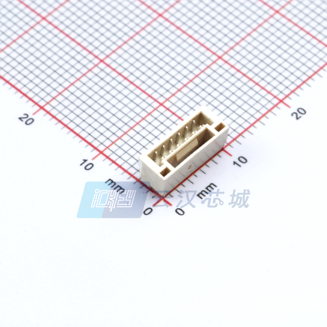 XUNPU/台湾讯普电子 矩形连接器 - 板载/直接线对板 WAFER-GH1.25-6PWB