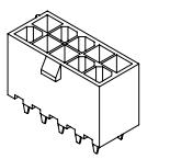CJT/深圳长江连接器 矩形连接器 - 针座 - 公插针 C4201WVA-2x6P