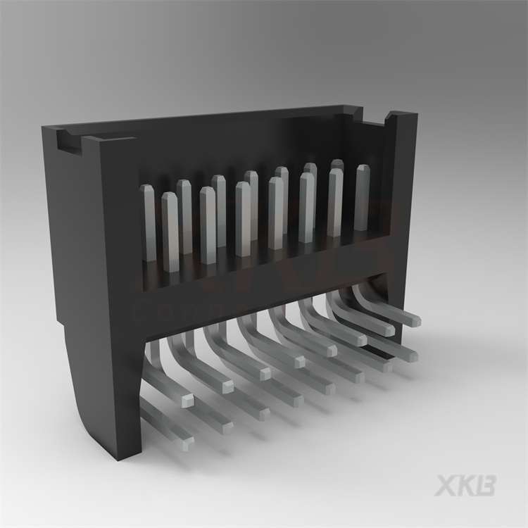 XKB CONNECTIVITY/中国星坤 矩形连接器 - 针座 - 公插针 X2530WR-2x08-PTSN