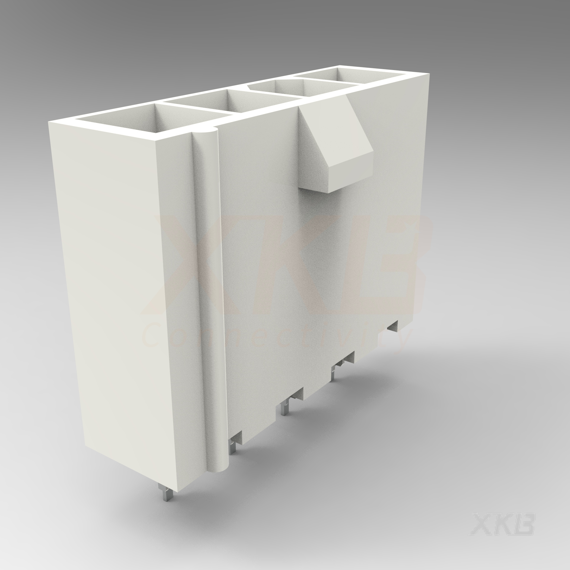 XKB CONNECTIVITY/中国星坤 矩形连接器 - 针座 - 公插针 X9357WV-04HN-N2SN