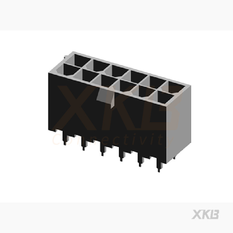 XKB CONNECTIVITY/中国星坤 矩形连接器 - 针座 - 公插针 X9357WV-2x06HN-N2SN