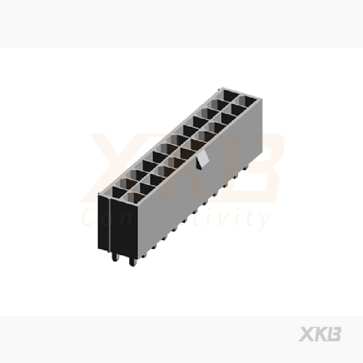 XKB CONNECTIVITY/中国星坤 矩形连接器 - 针座 - 公插针 X9357WV-2x12-N2SN