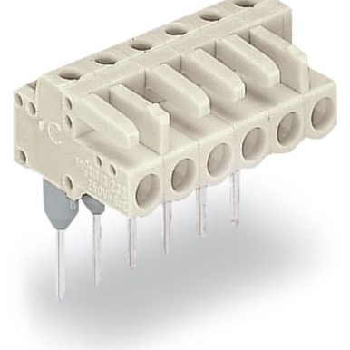 WAGO 端子 - PC 引脚插座/插座连接器 722-233/005-000