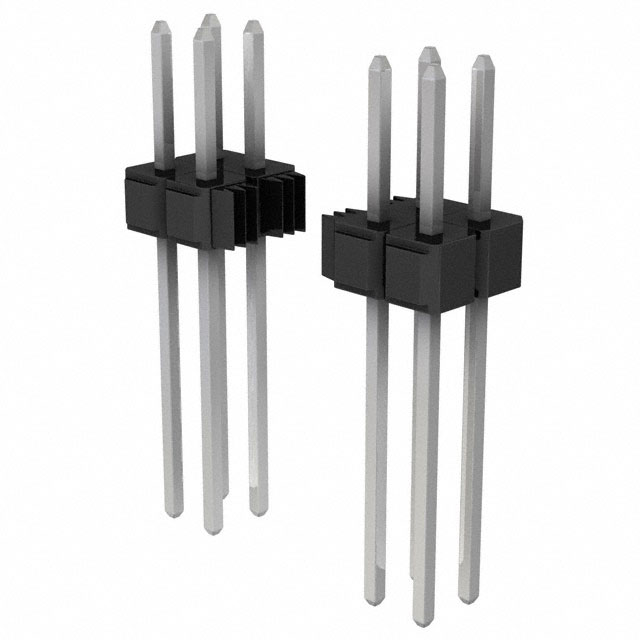 3M 矩形连接器 - 针座 - 公插针 929836-04-32