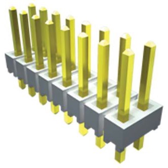 SAMTEC 矩形连接器 - 针座 - 公插针 HTSW-107-07-S-D
