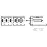 TE CONNECTIVITY 矩形连接器 - 针座 - 公插针 280609-1