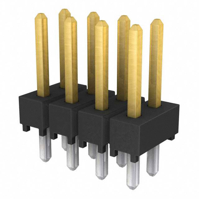 SAMTEC 矩形连接器 - 针座 - 公插针 TSW-104-07-F-D