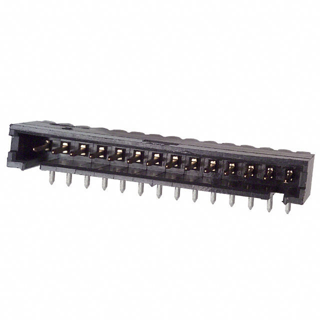 TE CONNECTIVITY 矩形连接器 - 针座 - 公插针 1-102203-1