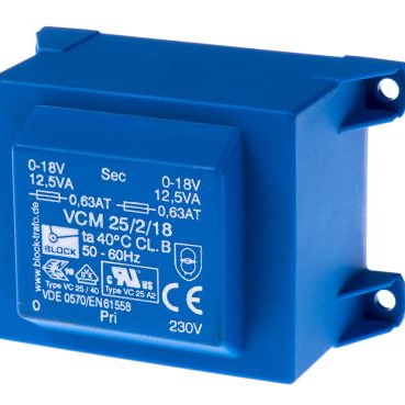BLOCK TRANSFORMATOREN-ELEKTRONIK 电源变压器 VCM 25/2/18