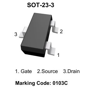 PJSEMI/平晶微 场效应管(MOSFET) PJM10H03NSC