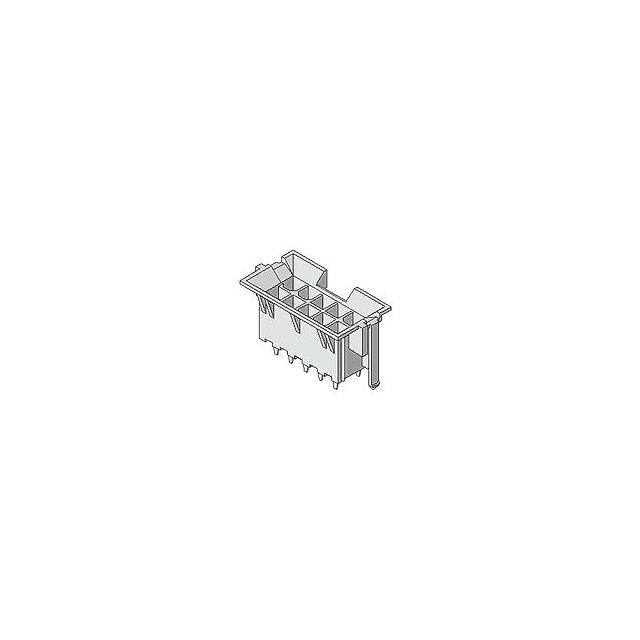 MOLEX 矩形连接器 - 针座 - 公插针 444742411