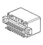 MOLEX 矩形连接器 - 针座 - 公插针 681512016