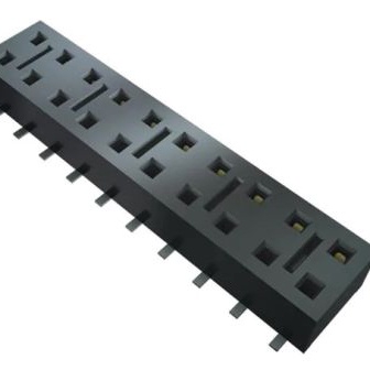 SAMTEC 矩形连接器 - 针座 - 插座/母插口 HLE-103-02-F-DV-BE-K-TR