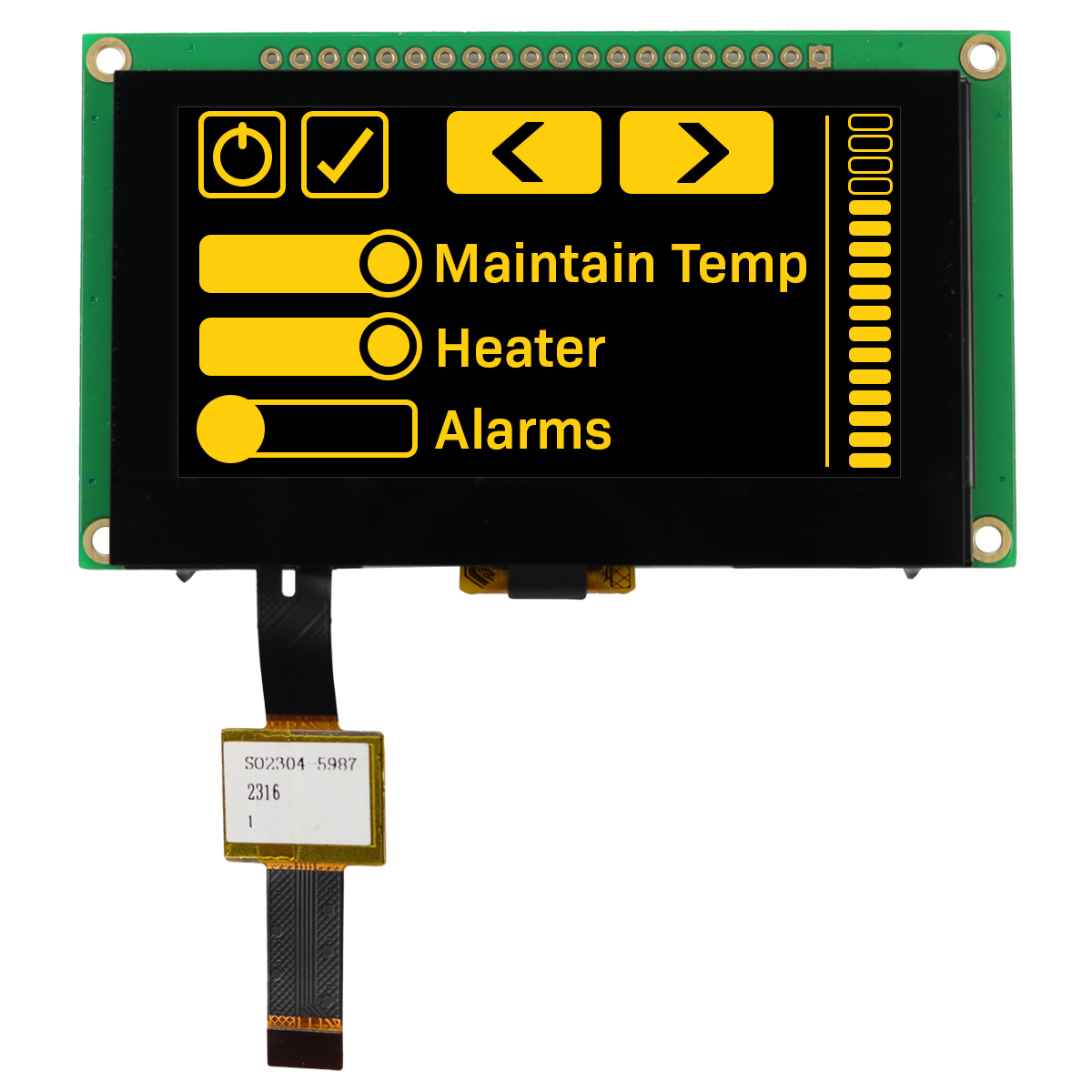 NEWHAVEN DISPLAY LED显示器件 NHD-2.7-12864WDY3-CTP