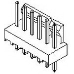 MOLEX 矩形连接器 - 针座 - 公插针 22232121