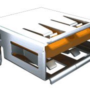 SAMTEC USB/DVI/HDMI 连接器 USBR-A-D-F-O-TH