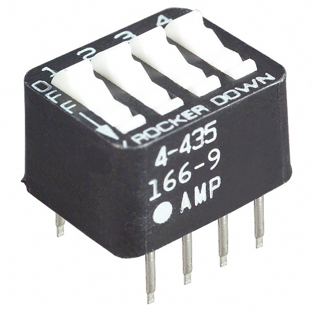 TE CONNECTIVITY 拨码开关 4-435166-9