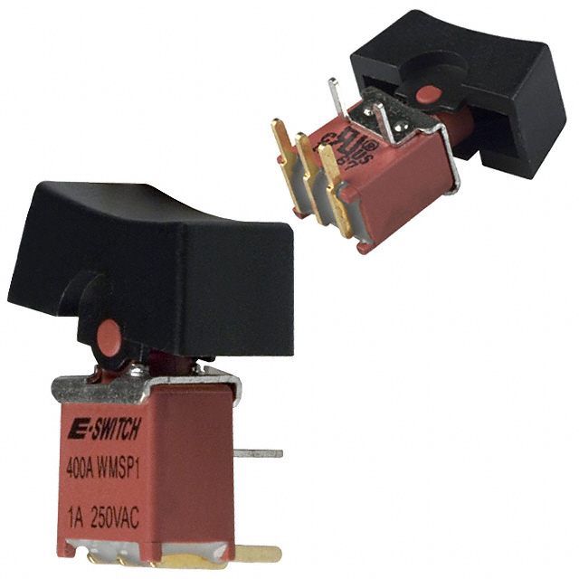 E-SWITCH 翘板开关 400AWMSP-1R1BLKM6QE