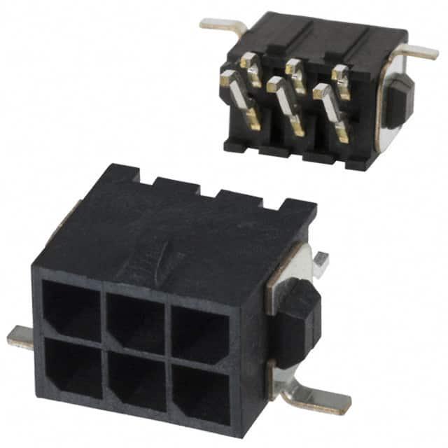 TE CONNECTIVITY 矩形连接器 - 针座 - 公插针 3-794627-6