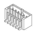 MOLEX 矩形连接器 - 针座 - 公插针 874370973