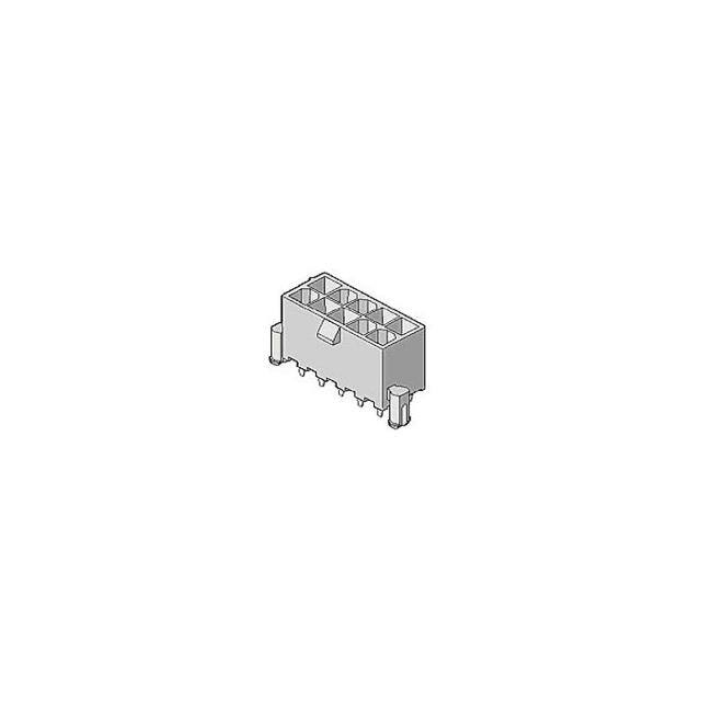 MOLEX 矩形连接器 - 针座 - 公插针 39306087