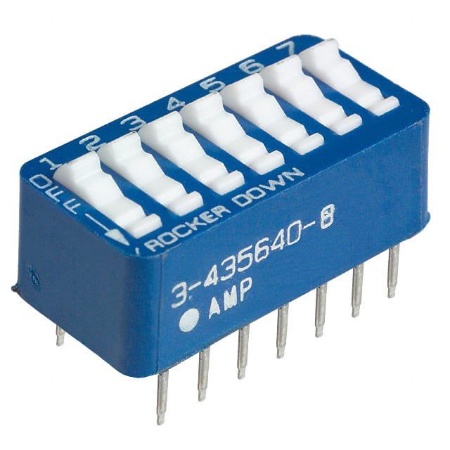 TE CONNECTIVITY 拨码开关 3-5435640-8