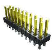 SAMTEC 矩形连接器 - 针座 - 公插针 TSW-105-08-S-D-RA