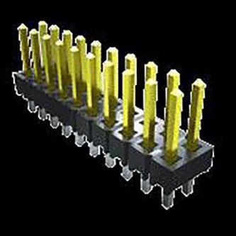 SAMTEC 矩形连接器 - 针座 - 公插针 TSW-120-15-T-S